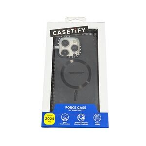 Aa5N CASETiFY Force Case w/ Magsafe Apple iPhone 16 Pro 6.3" - Black